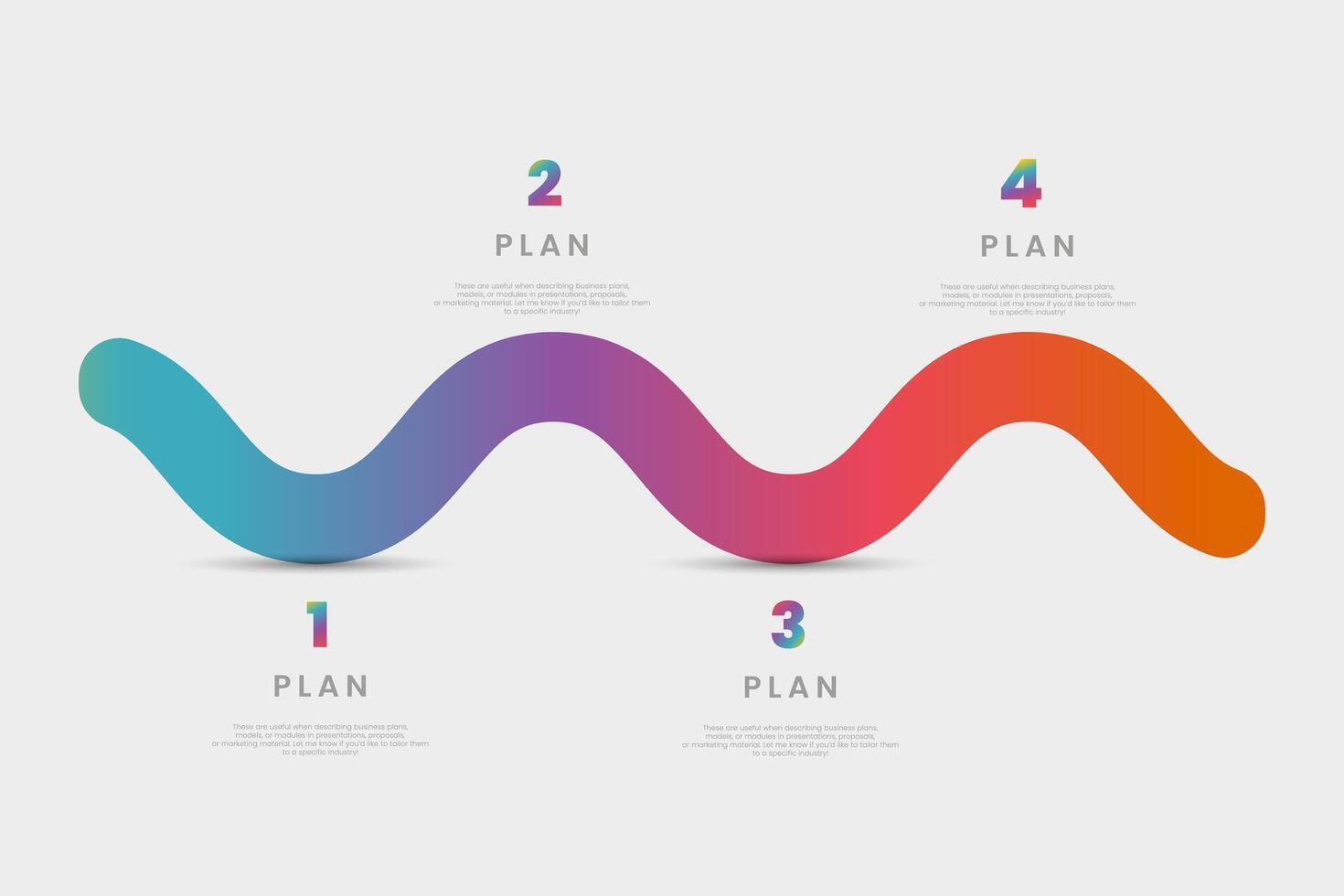 Colorful project management flowchart vector