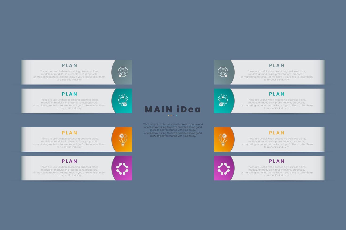 Planning strategies for creative execution vector