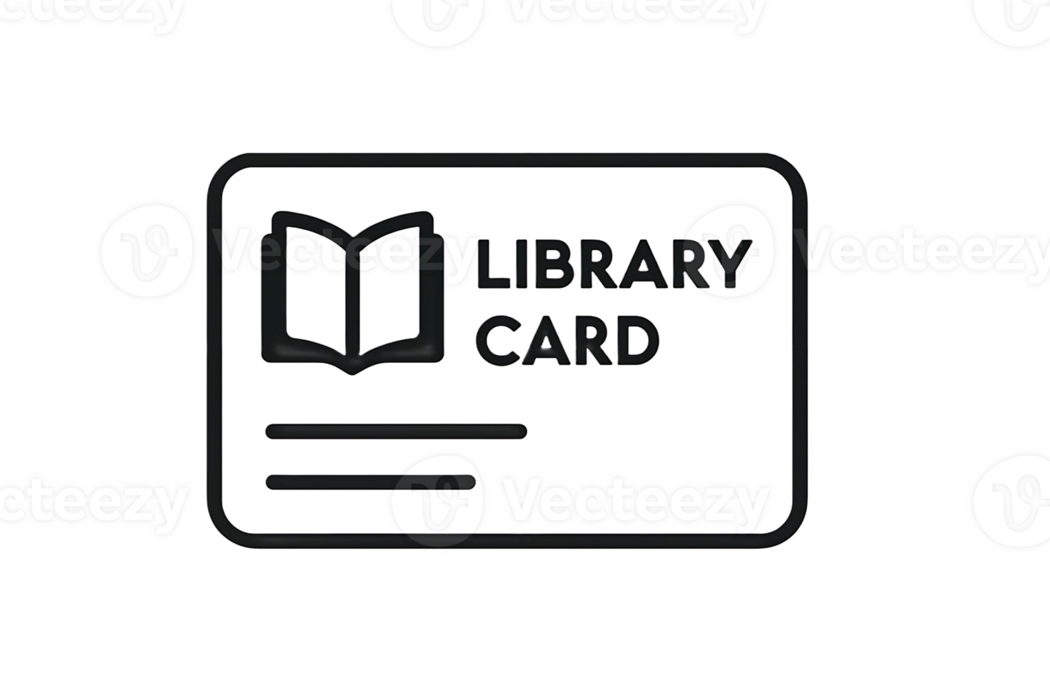 Library card icon png