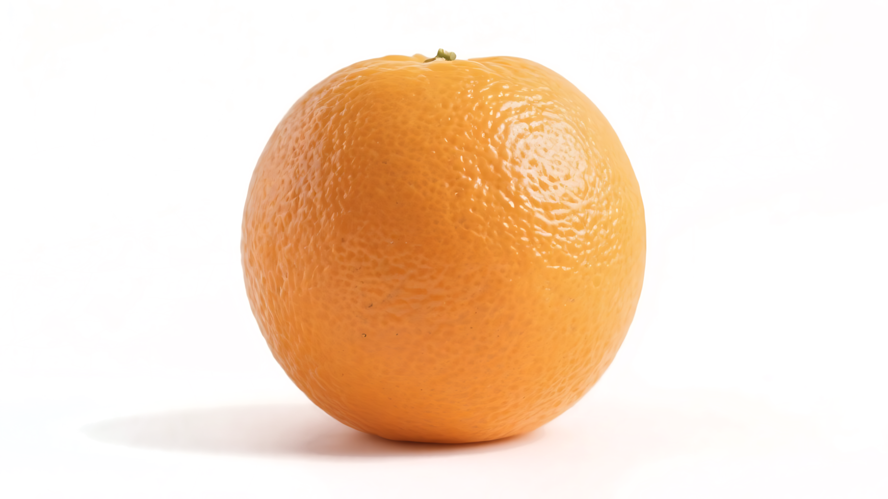 Transparent Orange, Single Ripe Orange Fruit with Detailed Texture on Transparent Background, Perfect for Digital Design and Food-Related Projects png