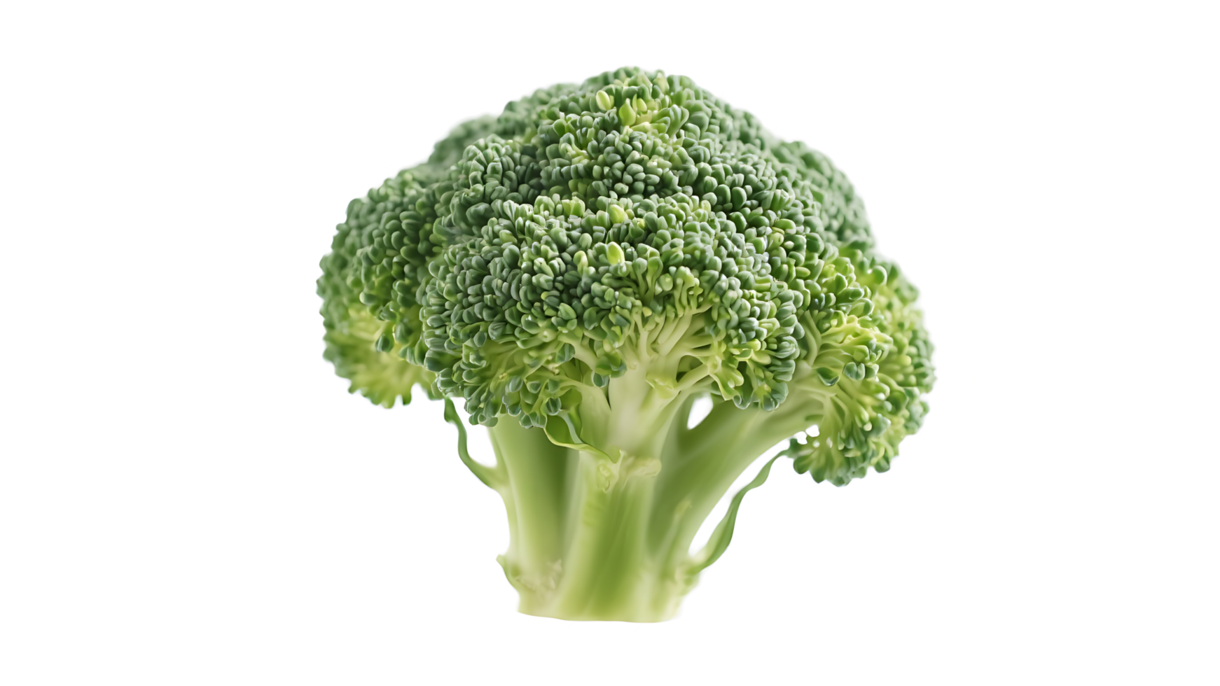 A close up of a broccoli head png