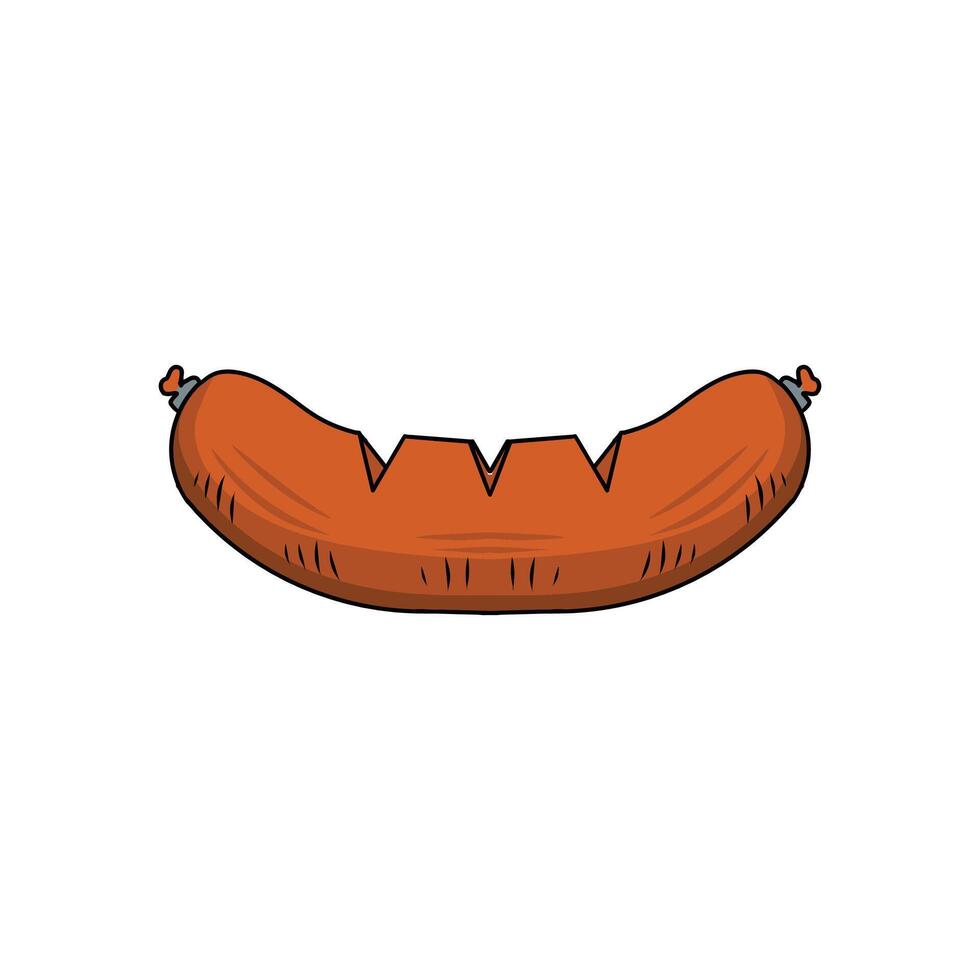 sausage many color vector