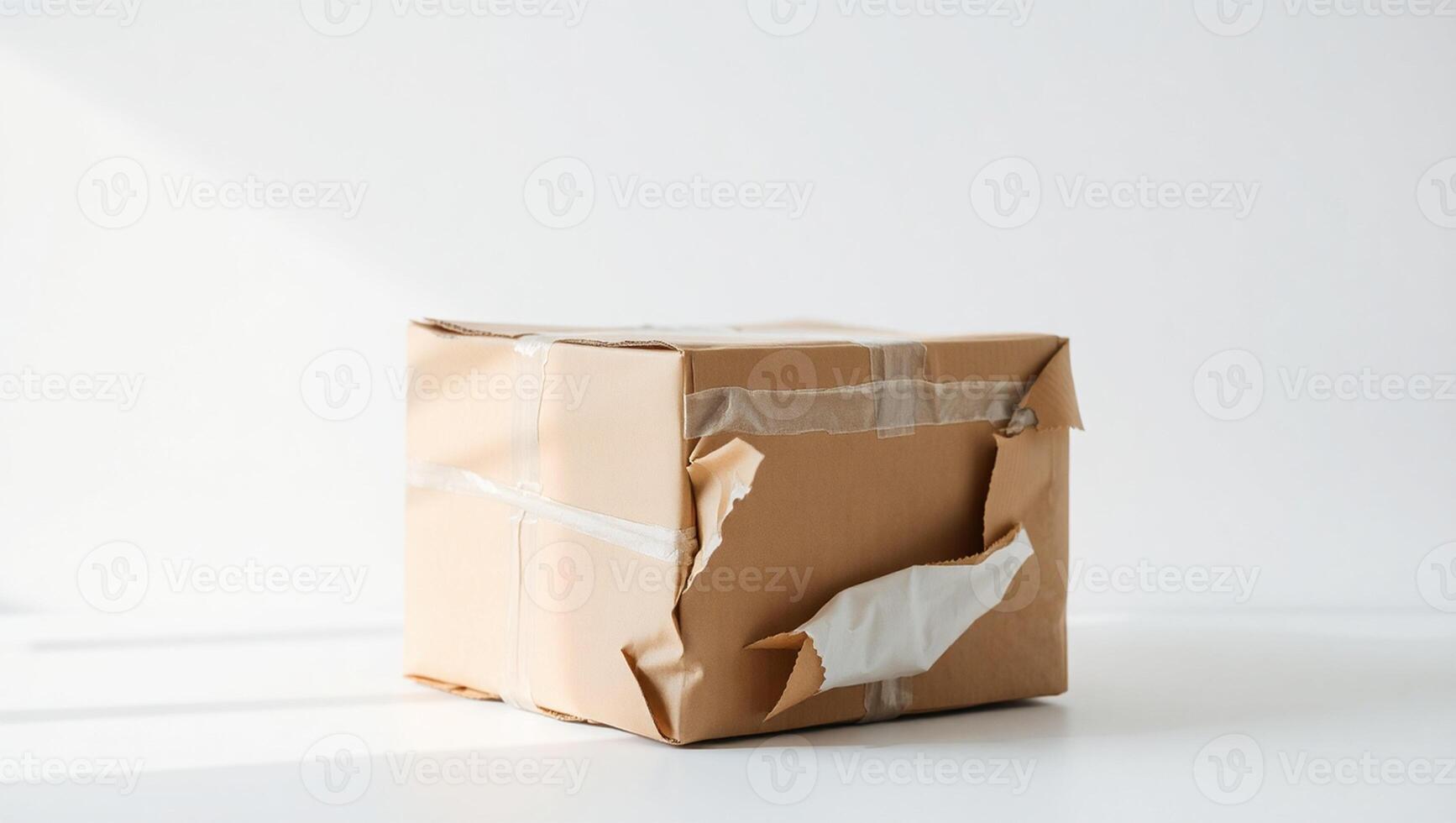 Worn Out Packaging Reflecting Poor Handling Standards photo
