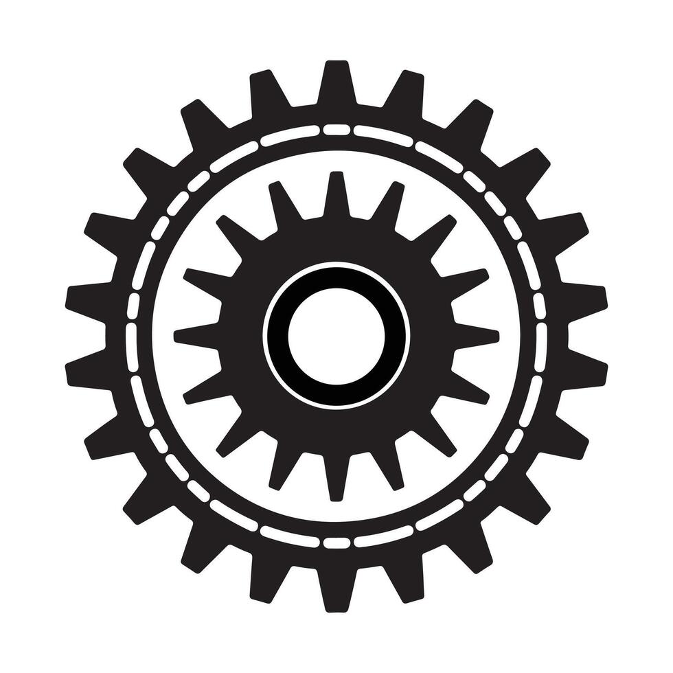 Intricate Gear Mechanism Design vector