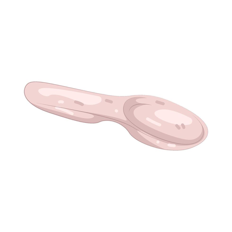 Pink Medicine measuring spoon vector