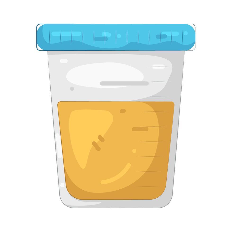 Urine Test Cup vector