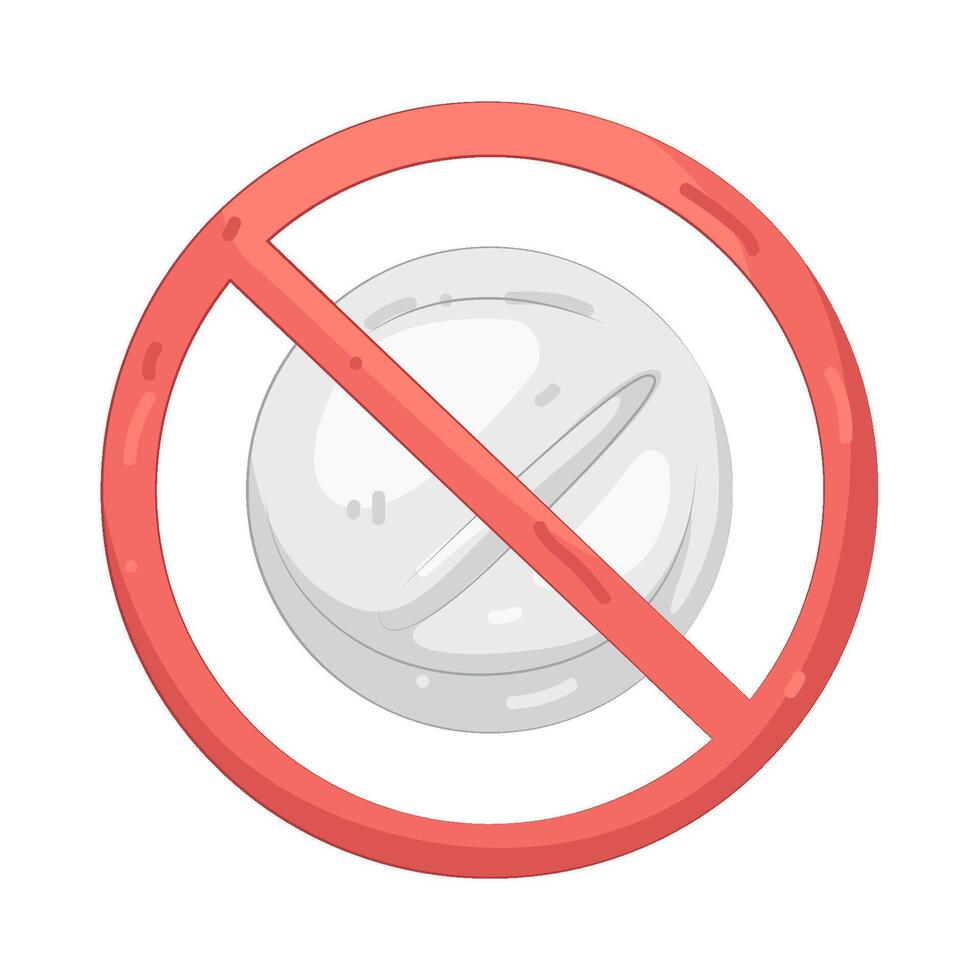 No Drugs Sign vector
