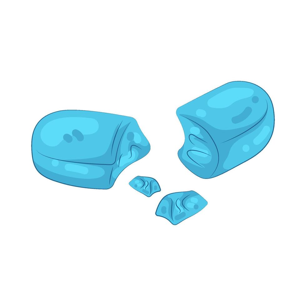 Broken Blue Capsule vector