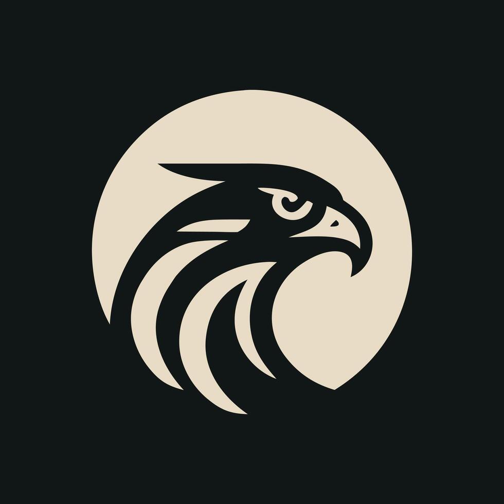 Modern Eagle Head Icons and Elements vector