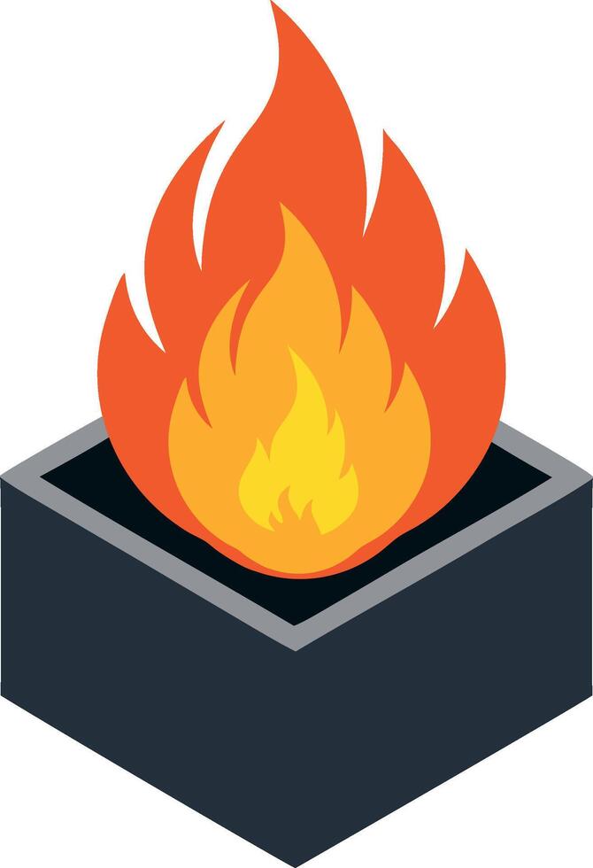 Fire logo symbol Art, Icons, and Graphics for Designers vector