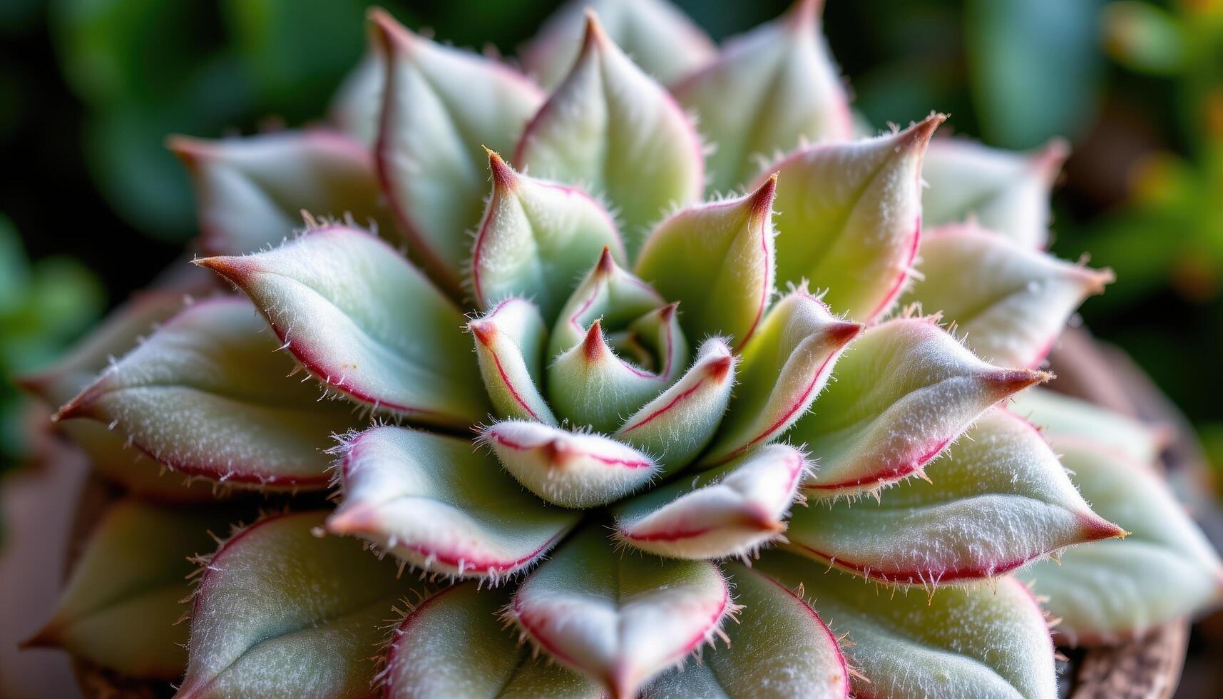 close up view of a fuzzy panda plant with thick succulent leaves covered in soft white hairs and brown tips photo