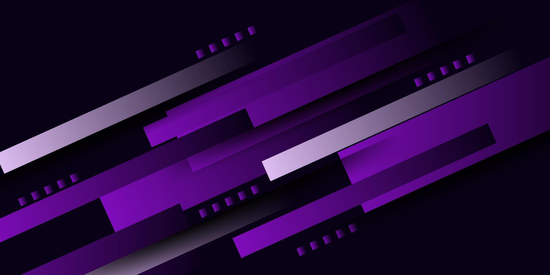 Dark abstract geometric background with purple gradient color combination. Simple rectangular pattern of colored lines in the background. Eps10 vector