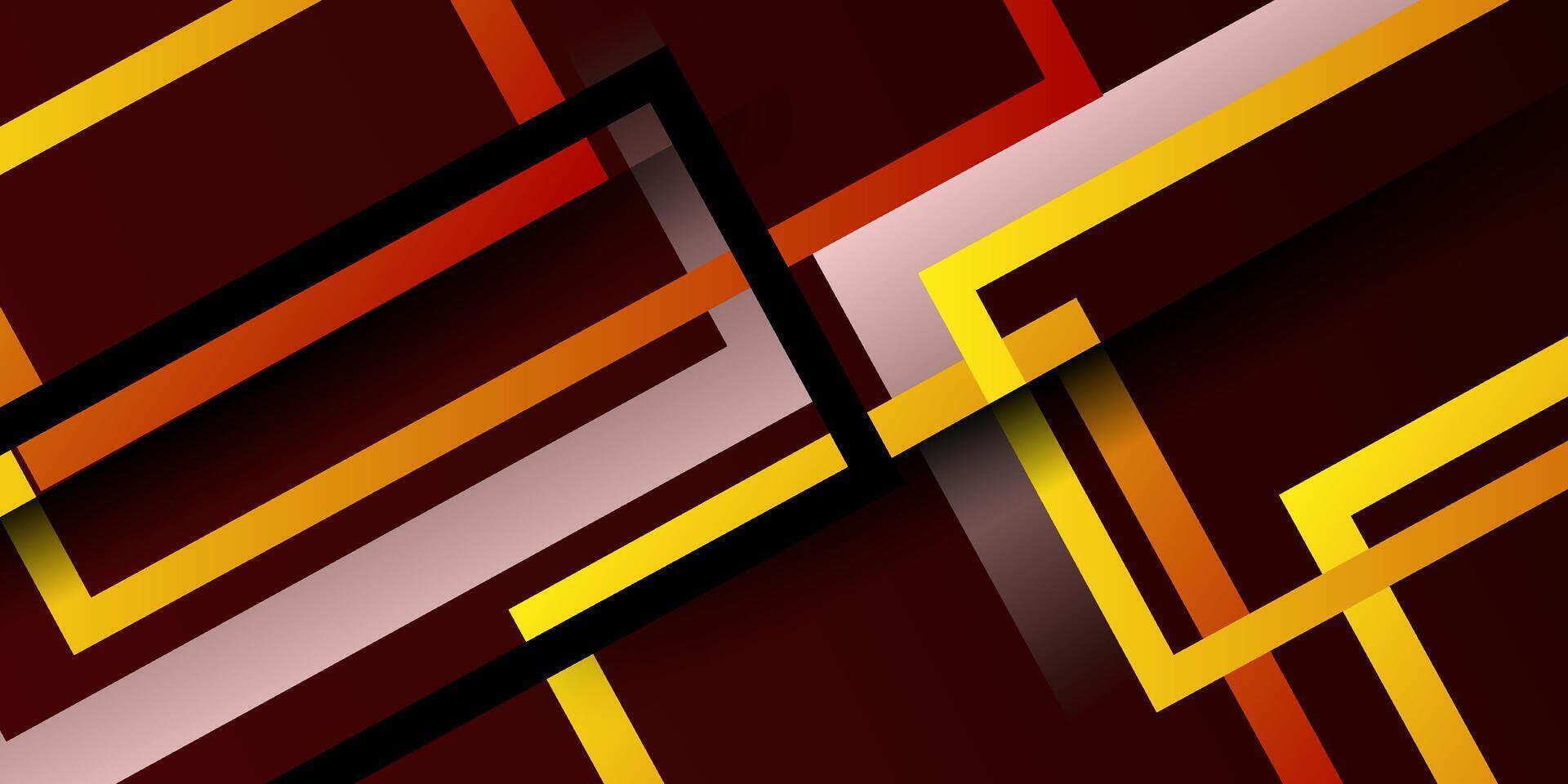 Colorful abstract paper cut box background. Overlapping square shapes pattern with lines. EPS10. vector