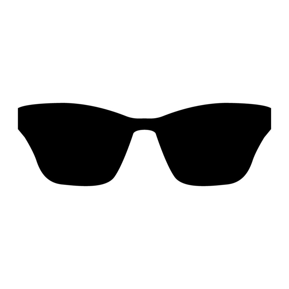 Sunglasses sign or Icon. Flat style black icon on white background. vector