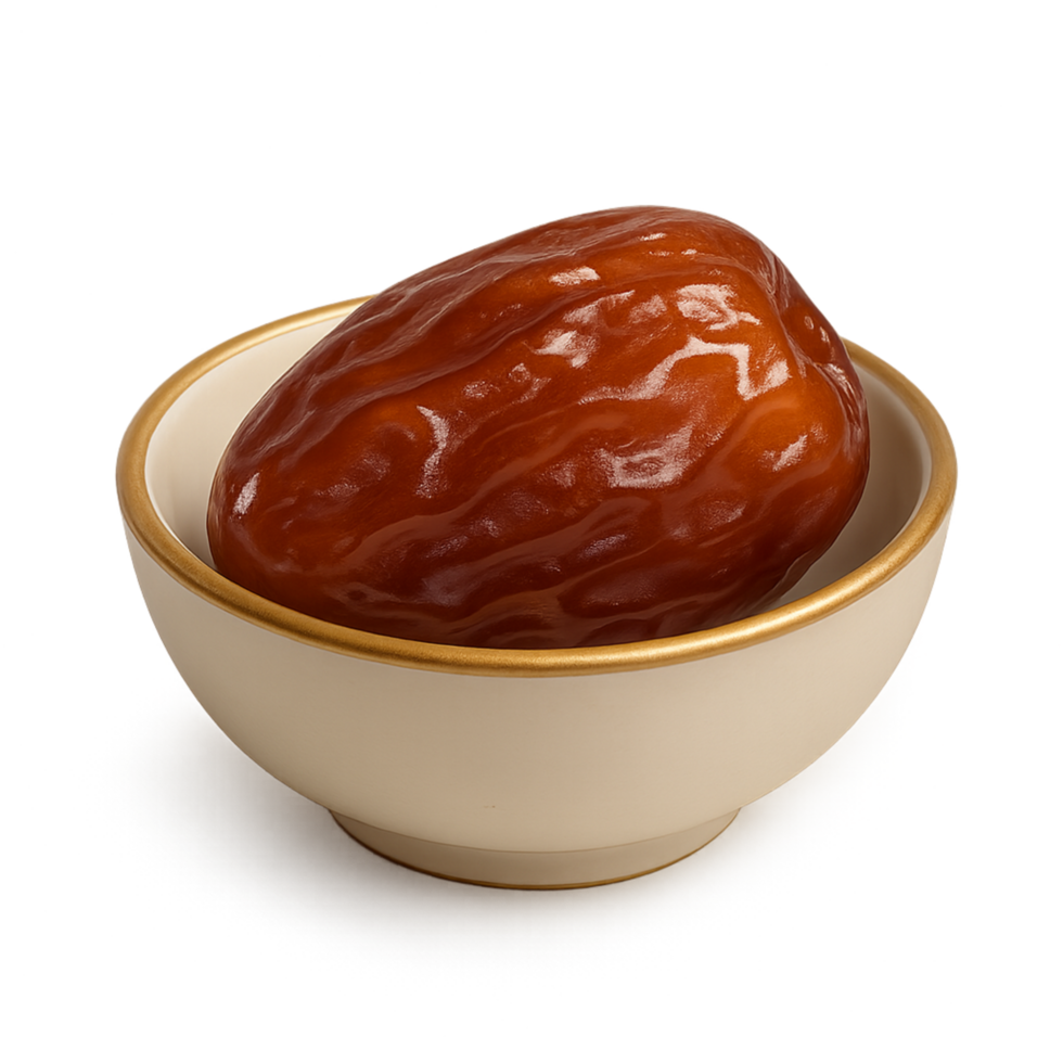 Oleaster jujubes in clay bowl png