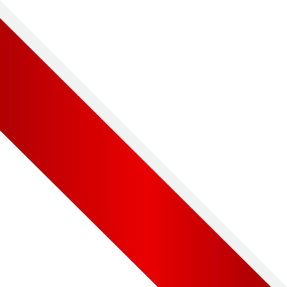 Header Footer Abstract Illustration Decoration for Indonesia Independence Day Corner Background Design vector