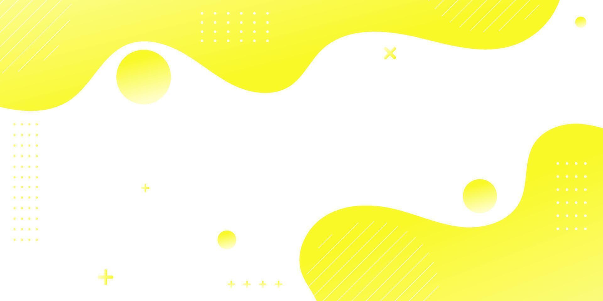 Background abstract yellow and white abstract background with simple shapes, perfect for kids or creative design vector