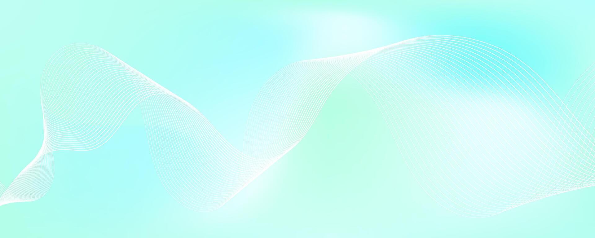 Soft blue wave background with glowing effect, perfect for technology or medical themes vector