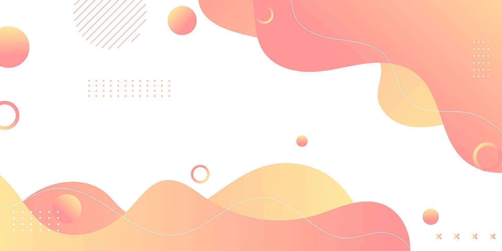 Orange abstract wave background, minimalist background simple vector