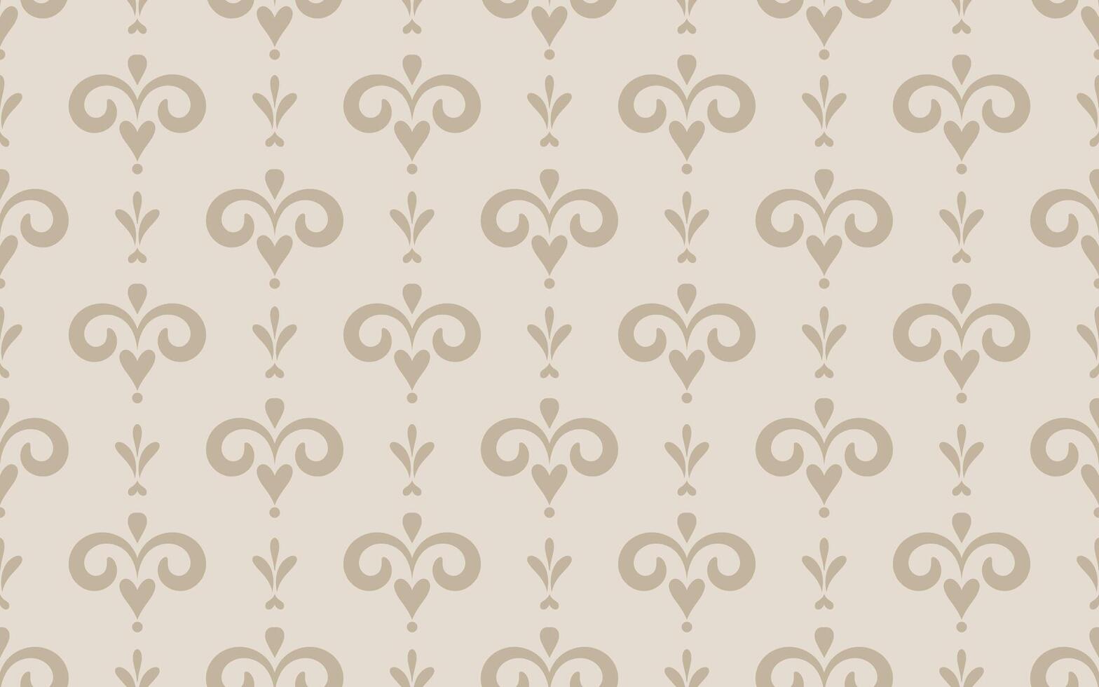 sophisticated pattern of fleur-de-lis motifs. Ornate classic damask background for use in interior design, wallpaper, fabric, invitations, cards vector
