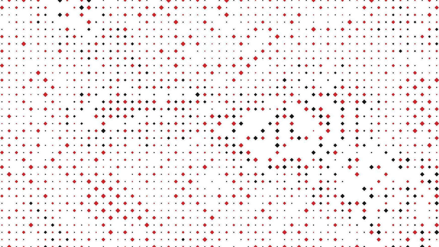 A red and black dotted pattern on a white background vector