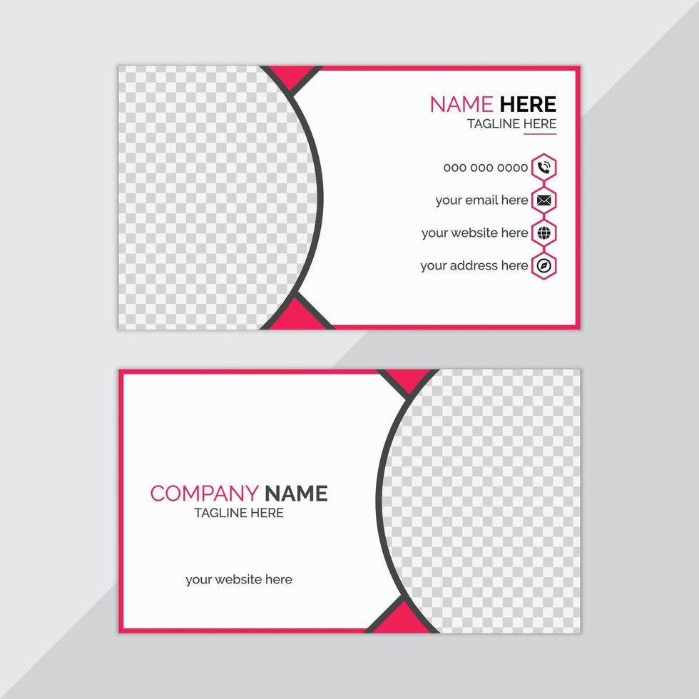 professional business card design, Minimal modern stylish business card, ting card vector