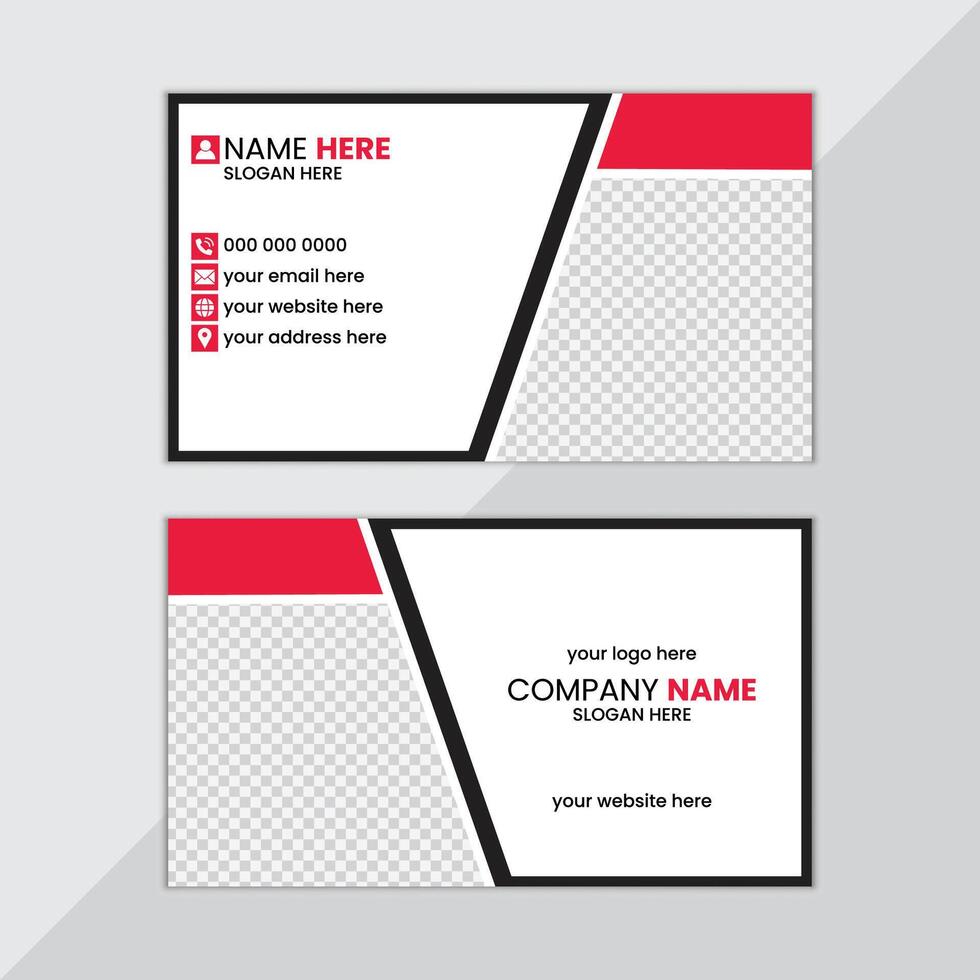 modern stylish creative corporate business card design, with professional mode design vector