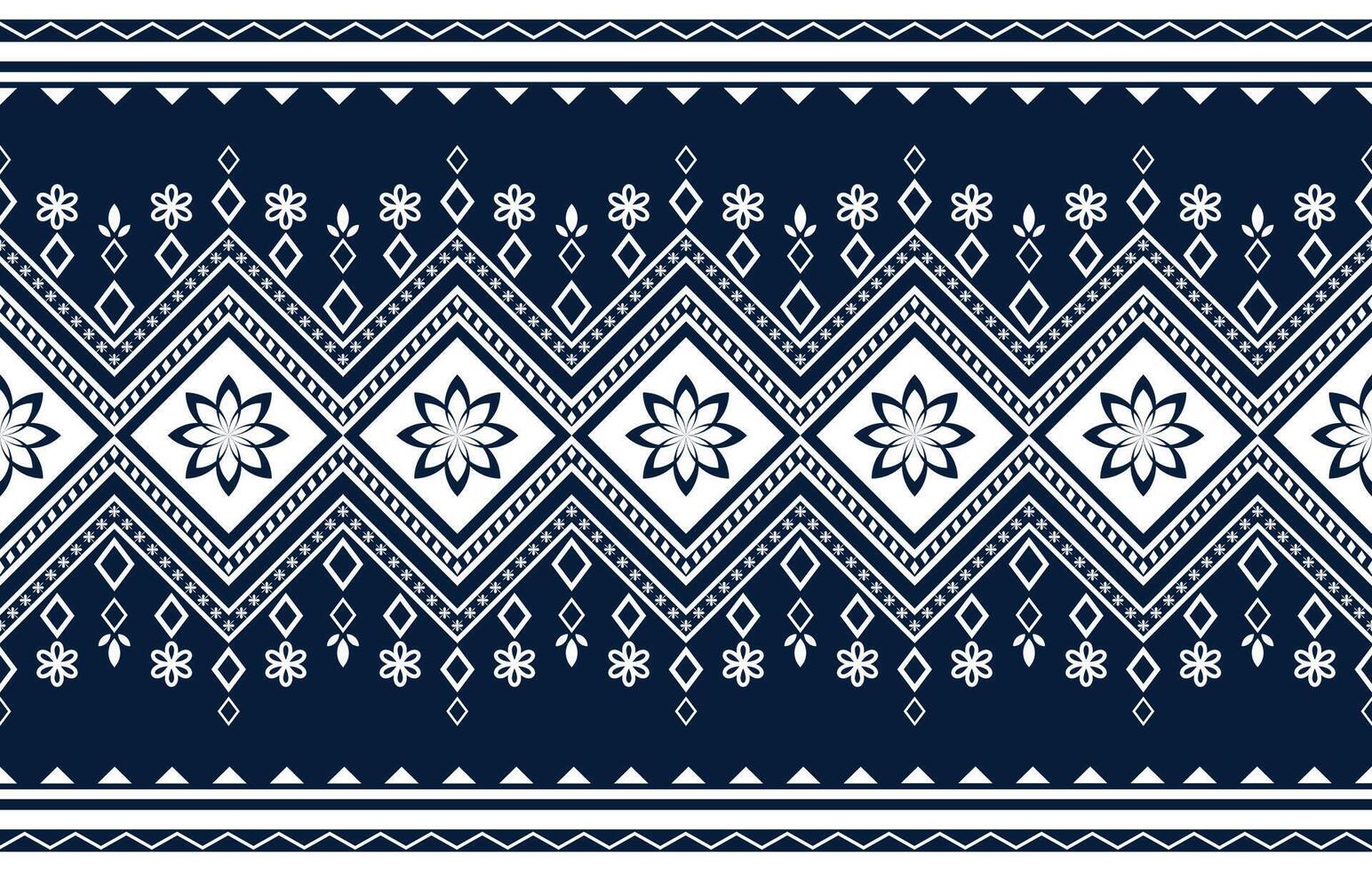 ethnic geometric patterns floral lace and tribal borders for fabric and textiles vector