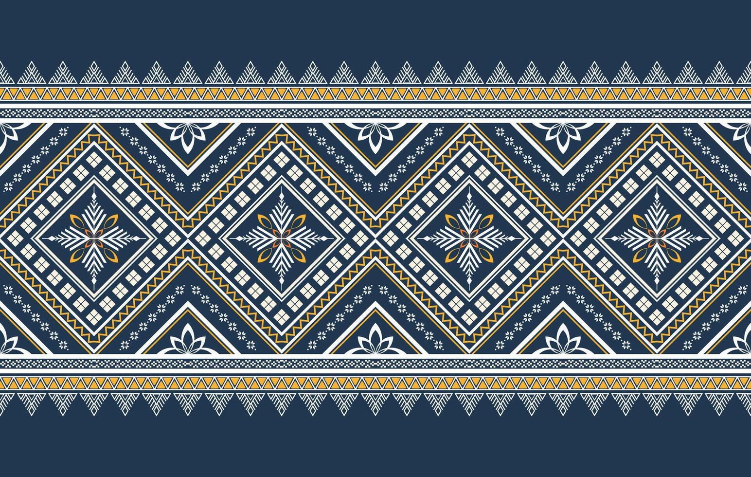 A set of seamless patterns with vintage ethnic geometric and floral ornaments vector