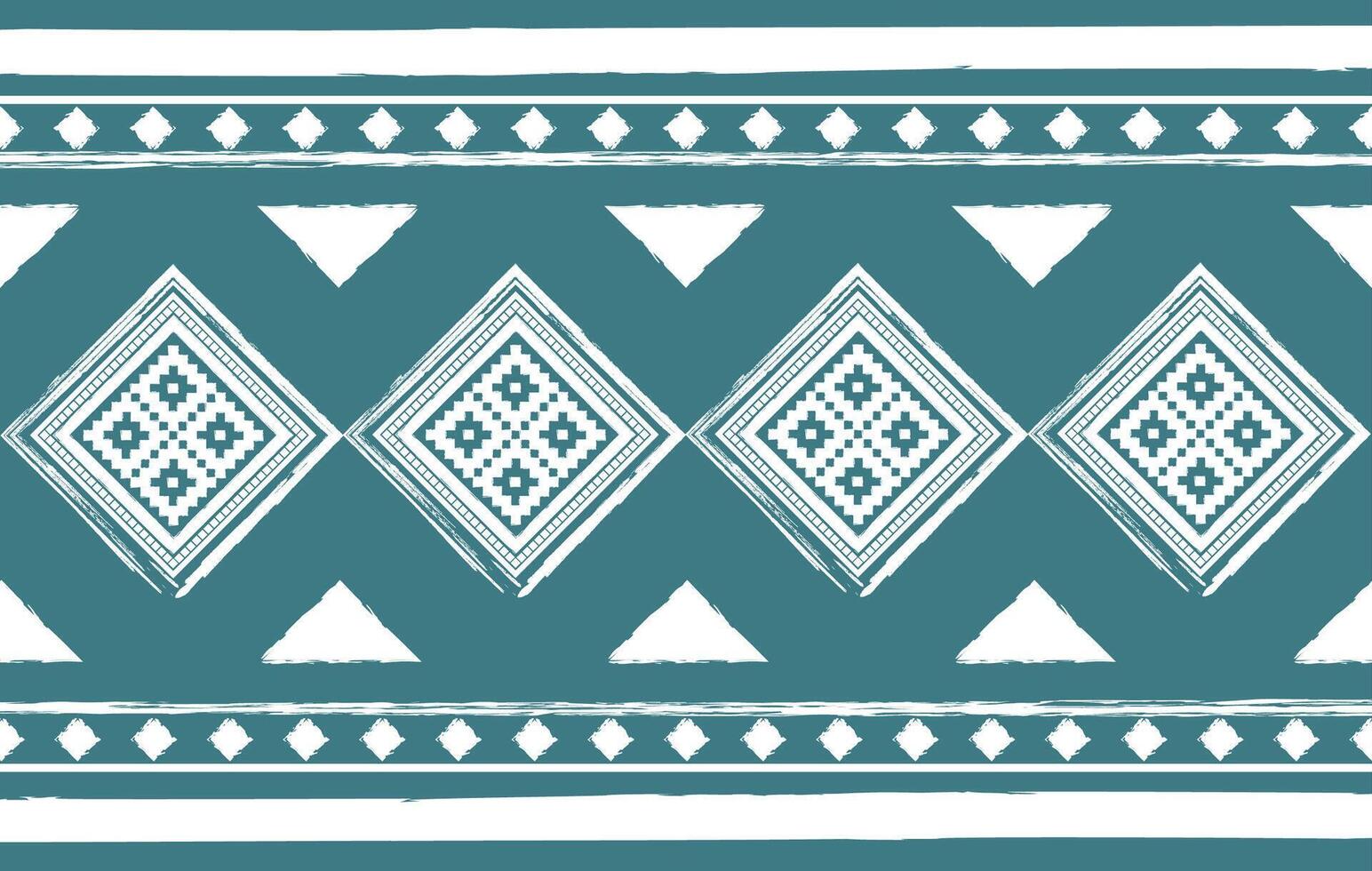 seamless geometric patterns with ethnic art illustration and tribal textile fabric design elements vector