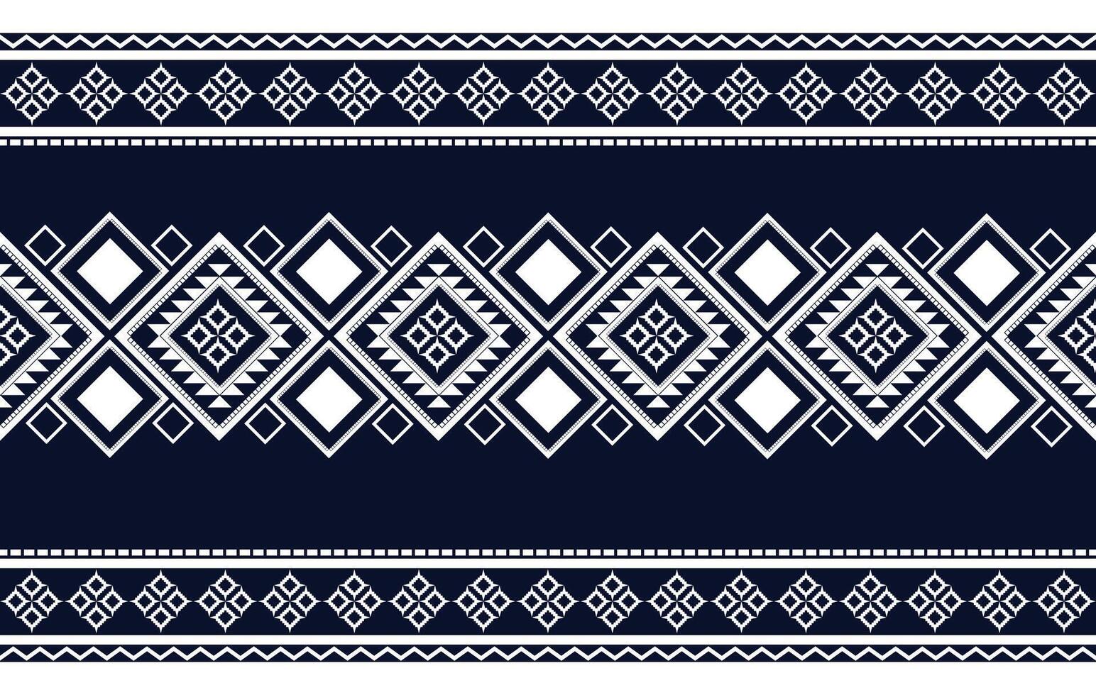 seamless geometric patterns with ethnic art illustration and tribal textile fabric design vector