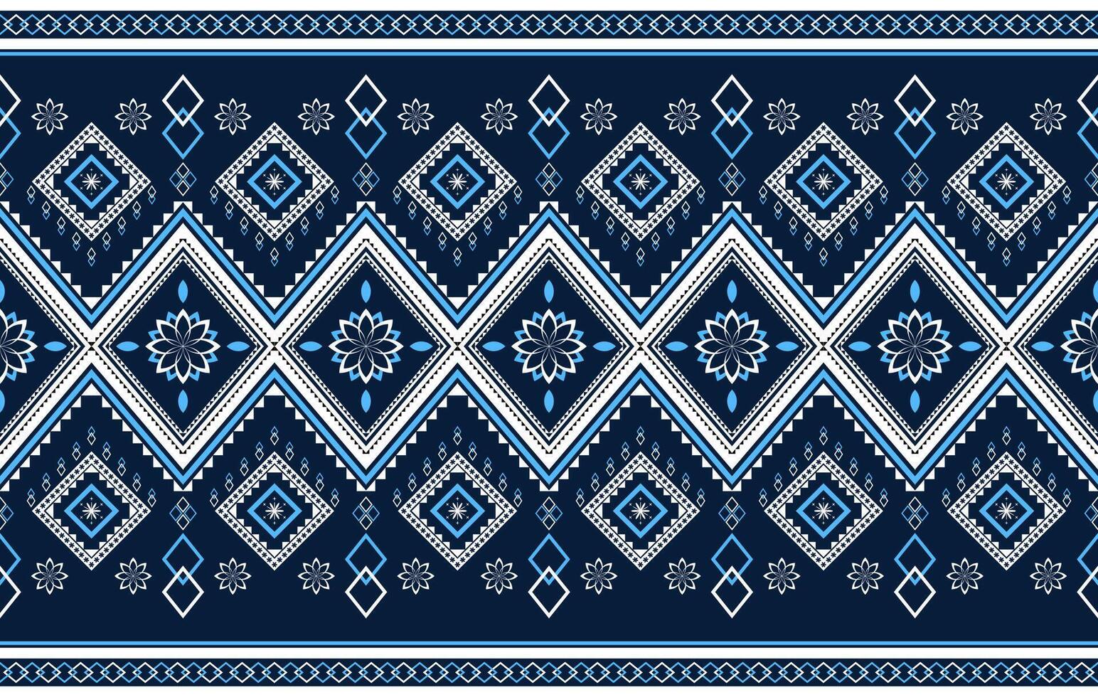 seamless patterns with vintage ethnic geometric and floral ornaments, perfect for textile vector