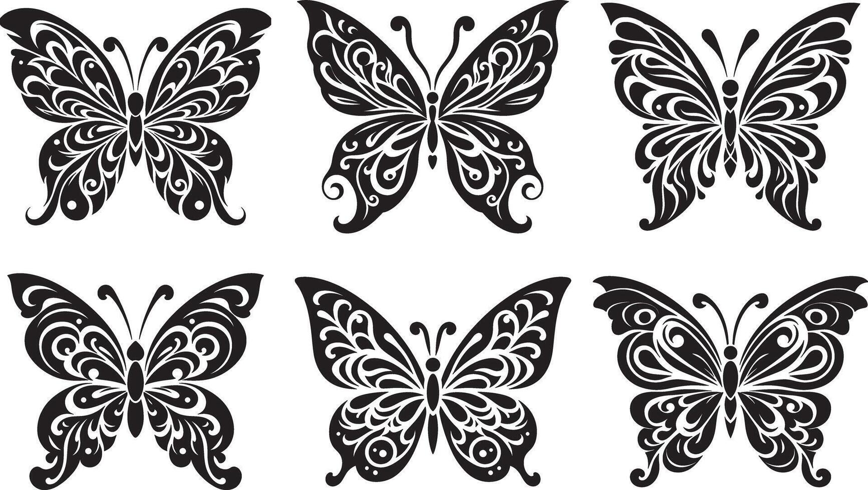 Decorative Tribal Butterfly for Tattoos and Design vector