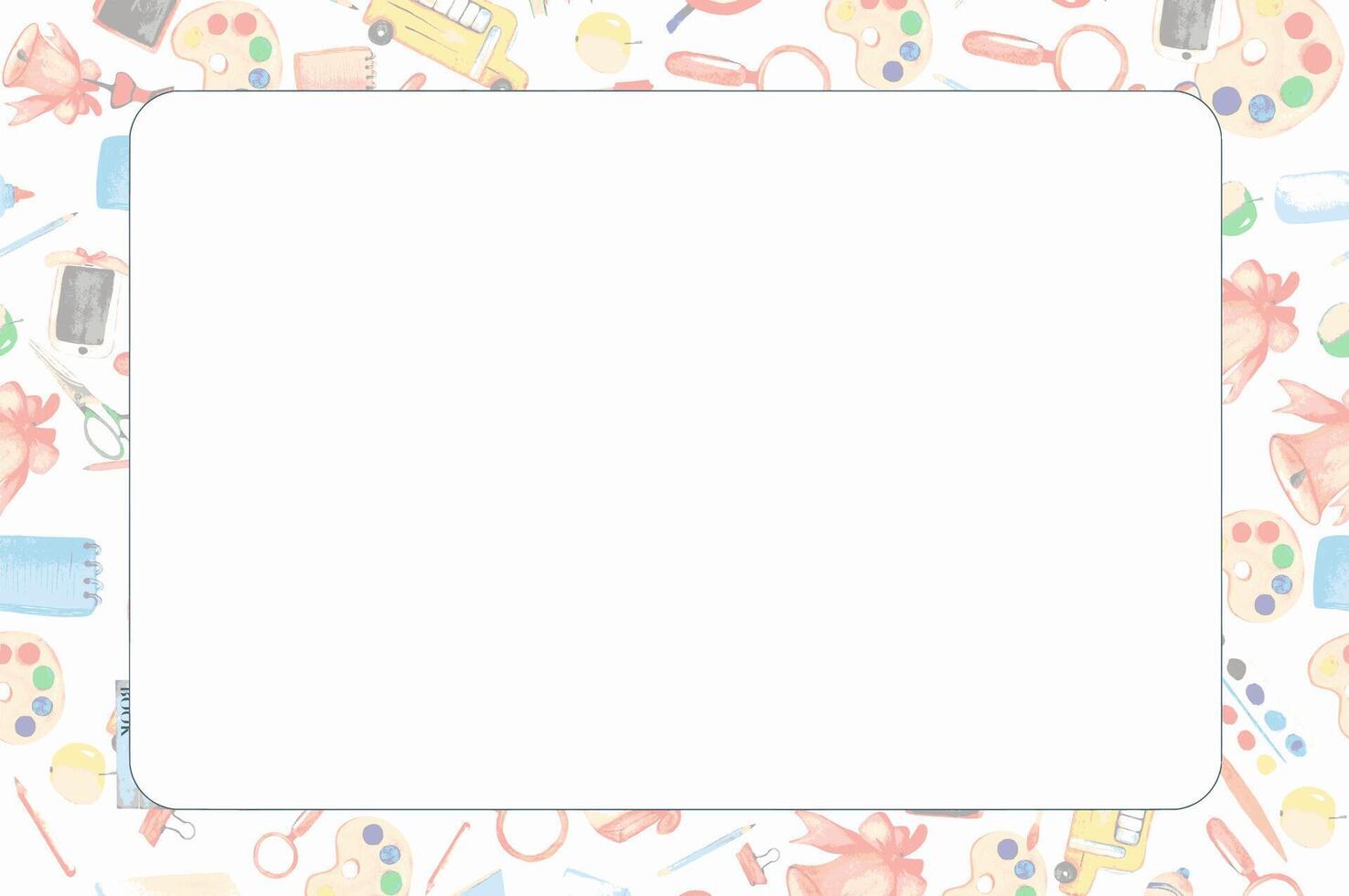 framework for invitation or congratulation vector