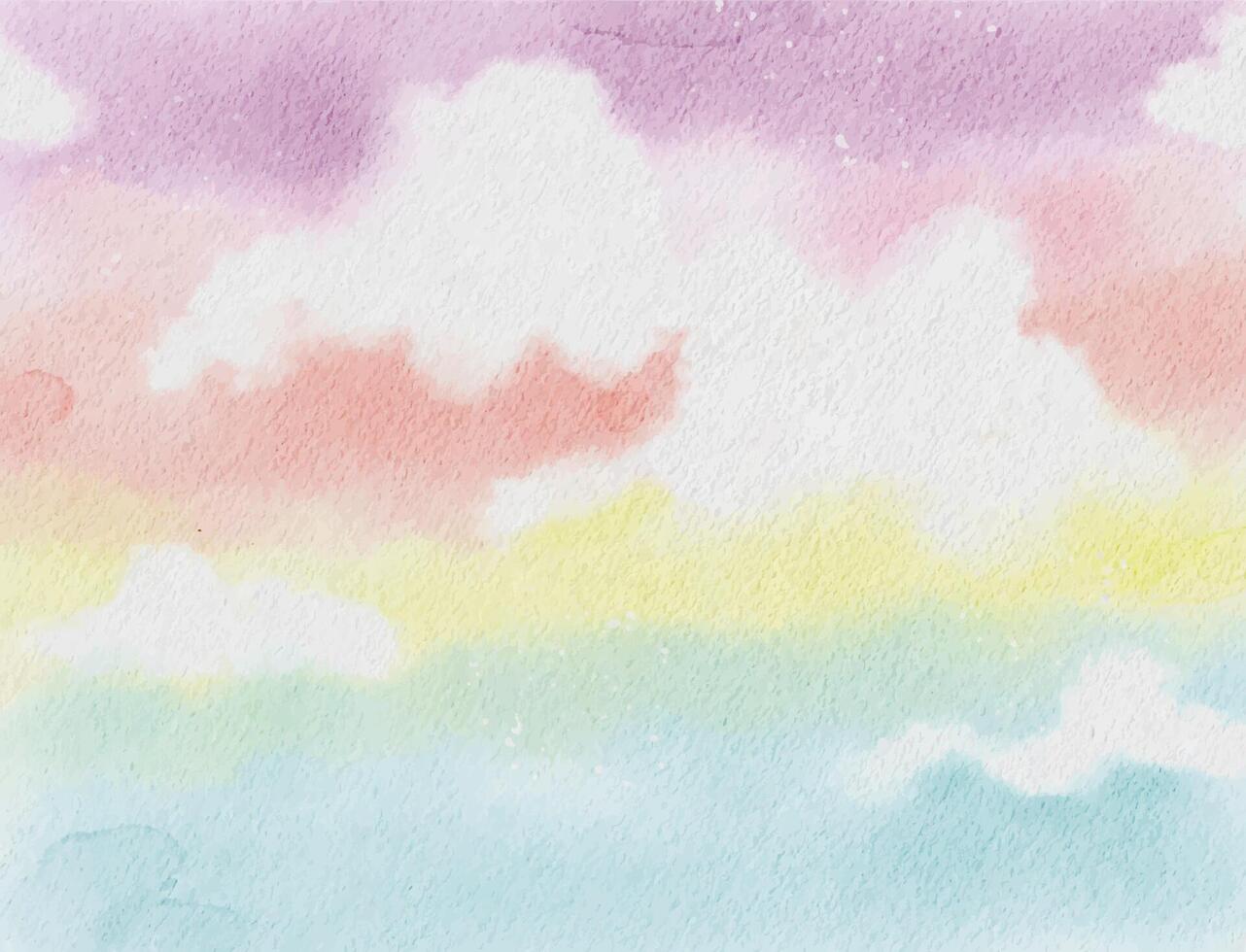 Watercolor Ombre Sky Background vector