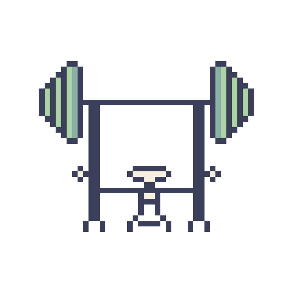 barbell simple retro vector