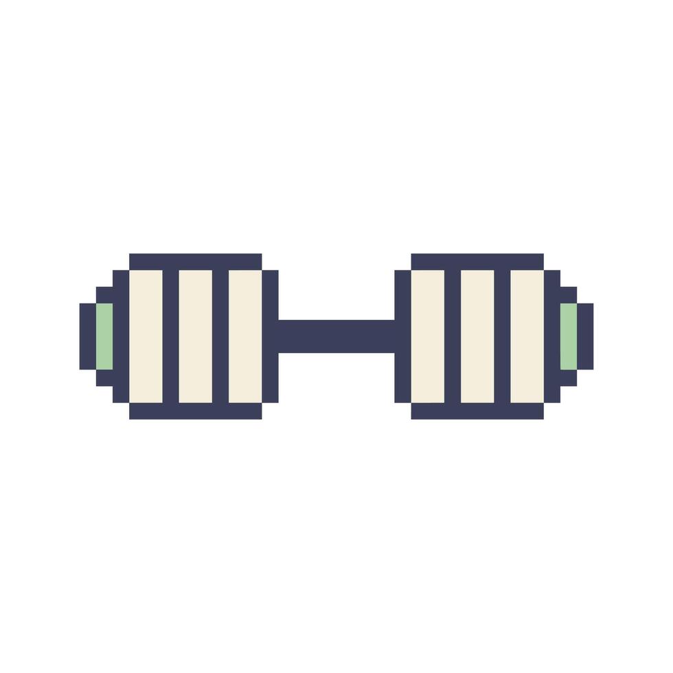 barbell retro art vector