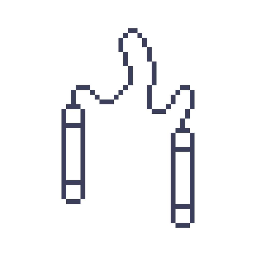 jumping rope fit vector