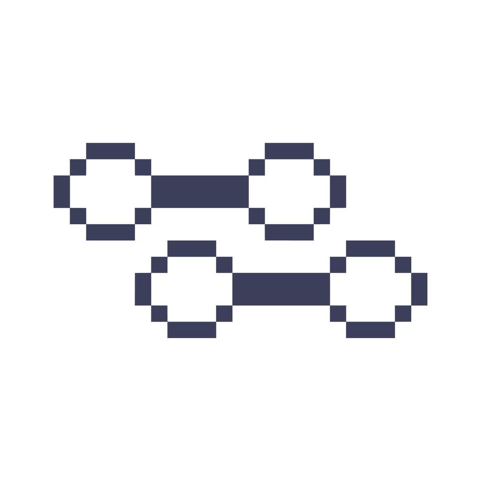 dumbbell simple outline vector