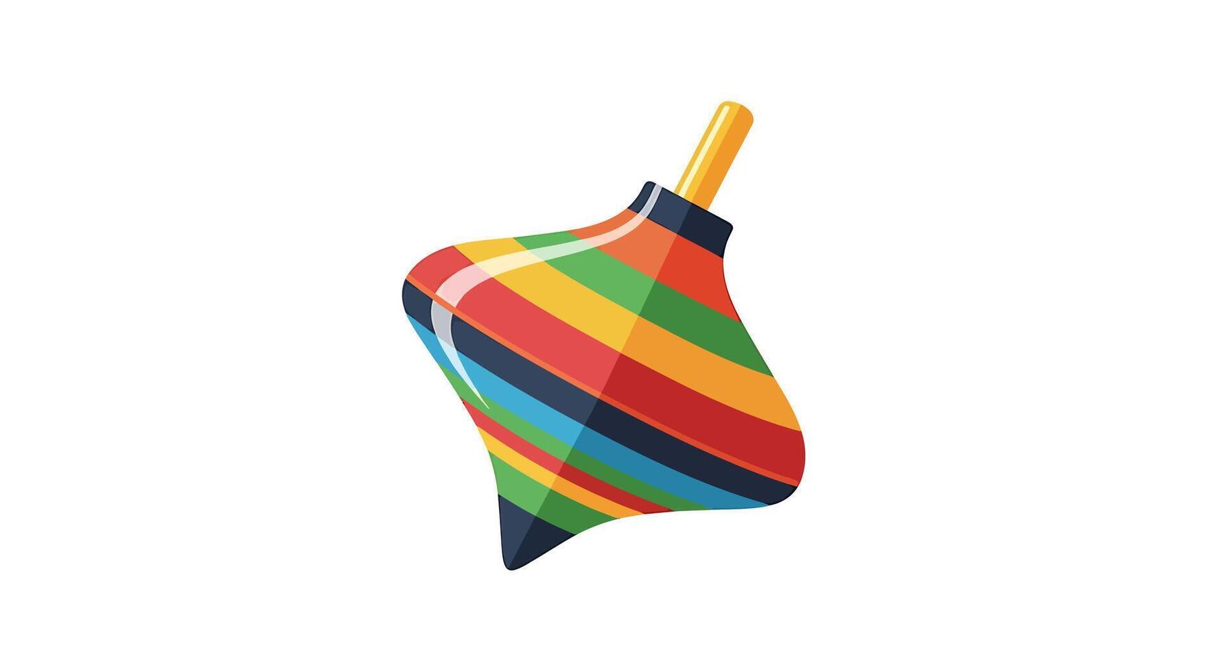A colorful lollipop on a stick vector