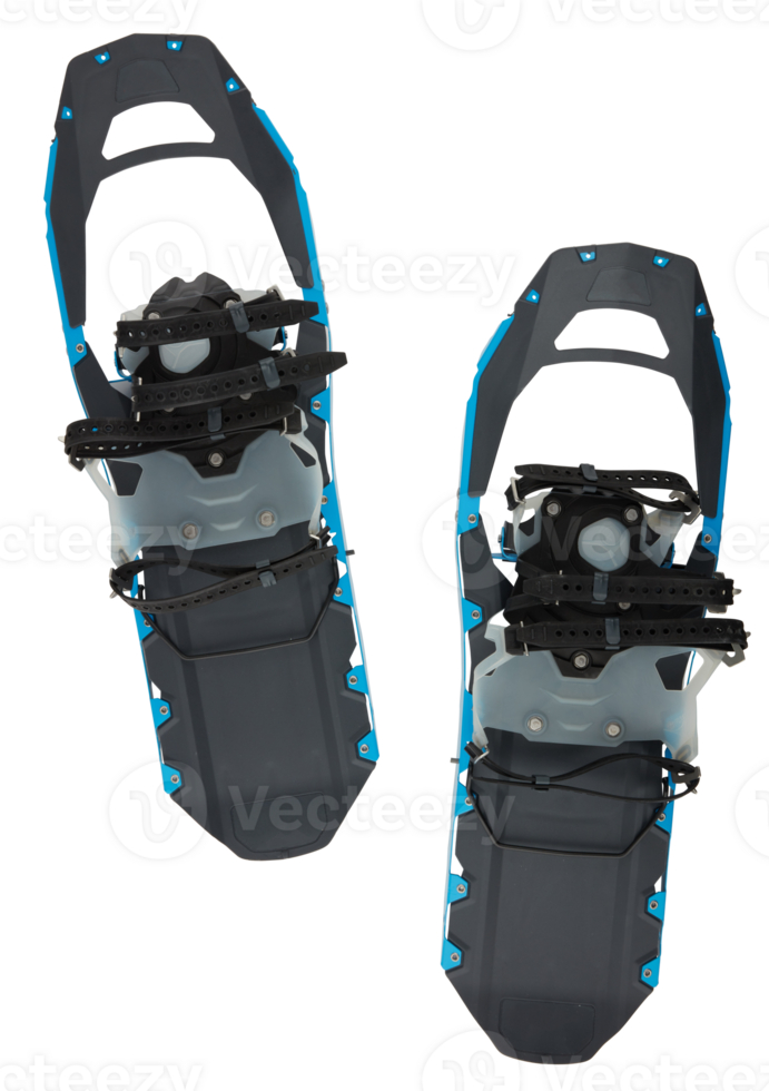 Snow boots on the left, top right corner cut out isolated transparent background png