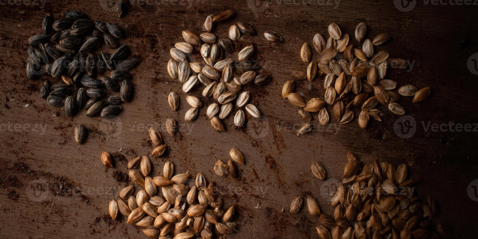 A stunning macro shot showcases a variety of grains, perfect for culinary and natural themes. photo