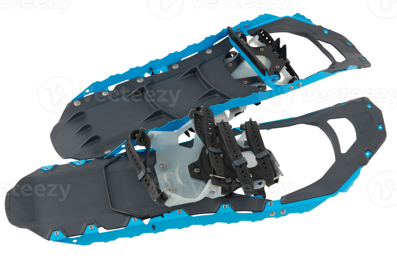 Double snow boots cut out isolated transparent background png