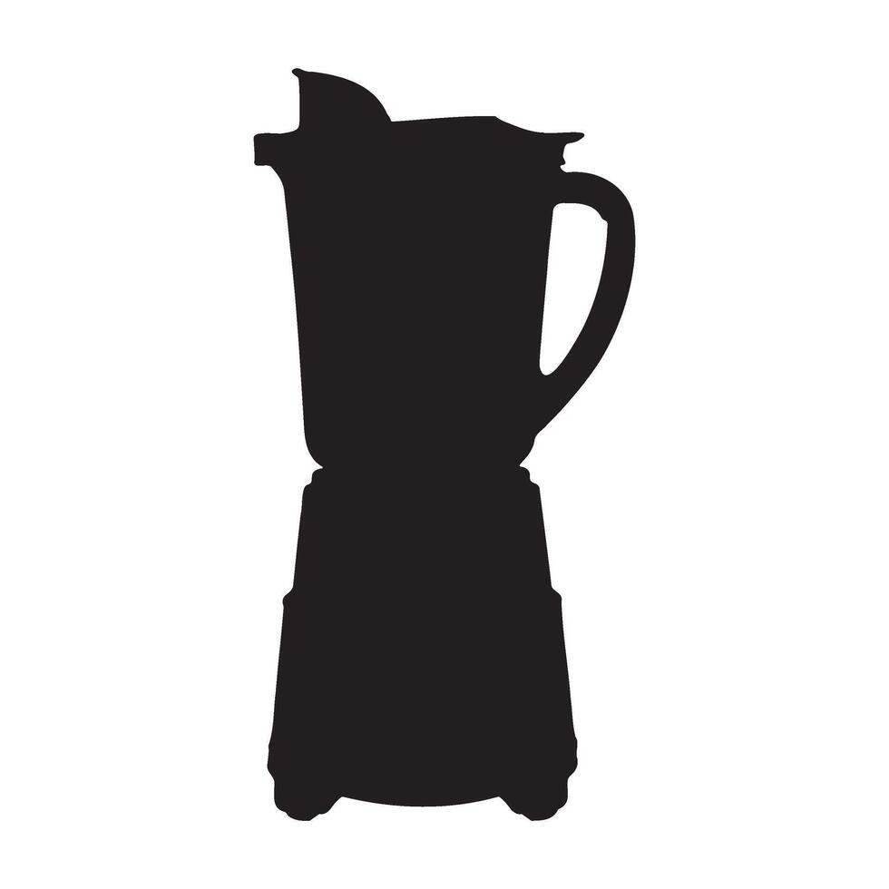 Shakes and Smoothies Blender Silhouette Illustration vector