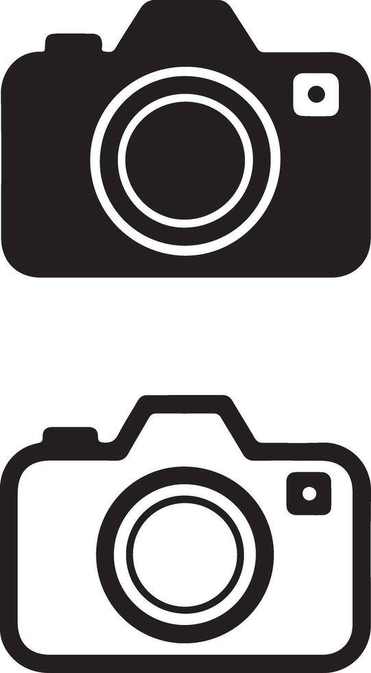 World Photography Day Camera Silhouette art vector