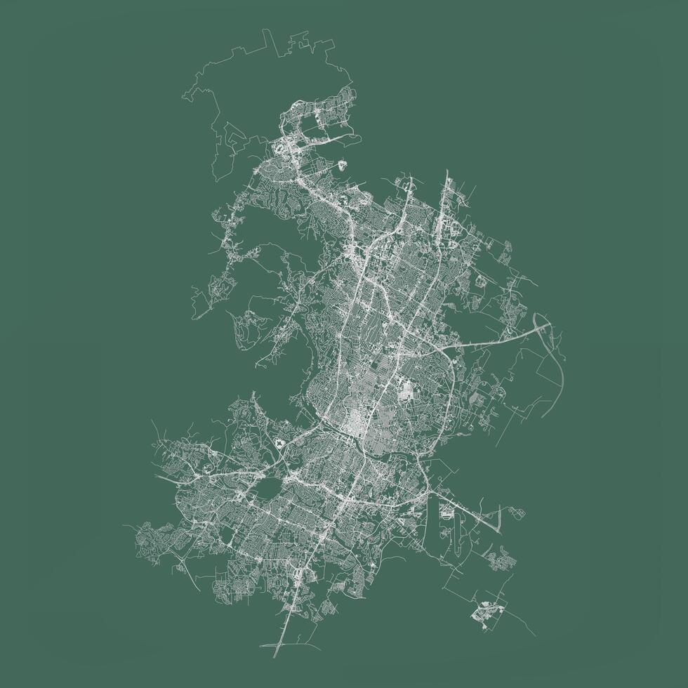 Austin City in Texas United Stated street road map,outline illustration image vector