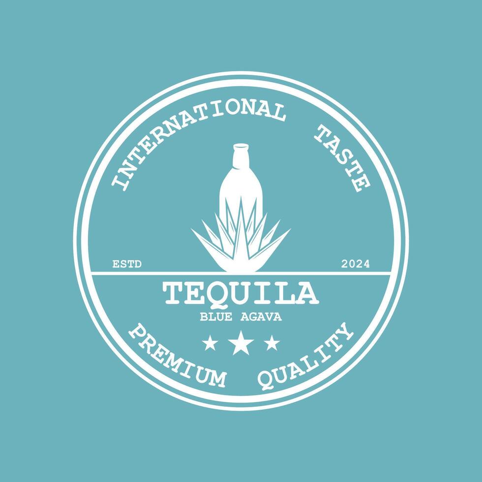 tequila logo design, emblem, badge and icon vector