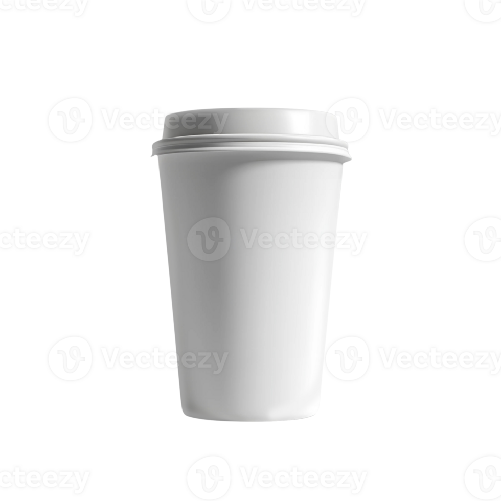 White Coffee Cup with Steam on Transparent Background png