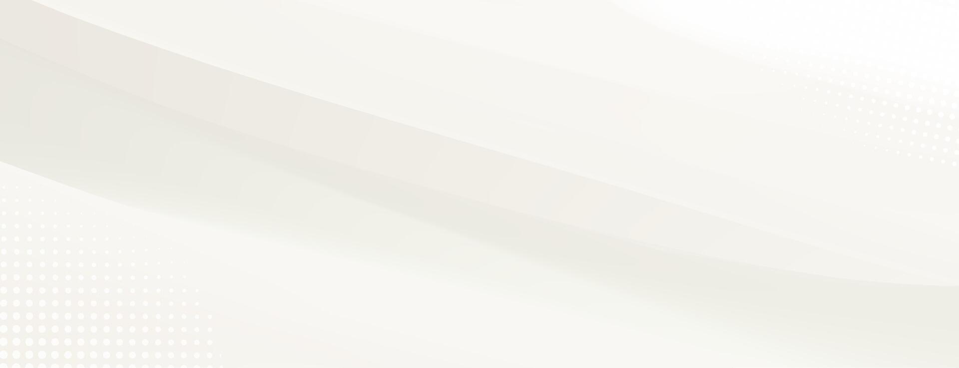 Abstract white background with soft curves vector