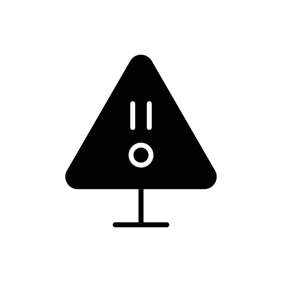 Minimalist Black Icon of a Geometric Shape with Inner Features vector